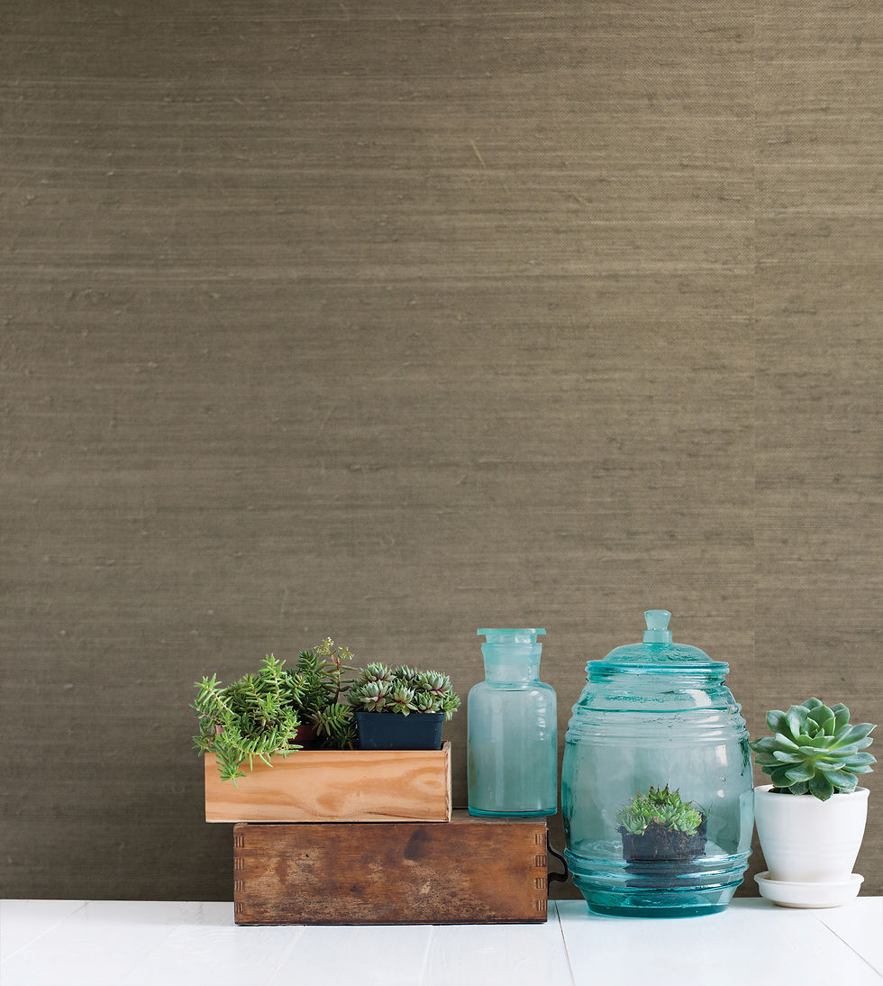 Qiantang Grey Grasscloth 2732-65655