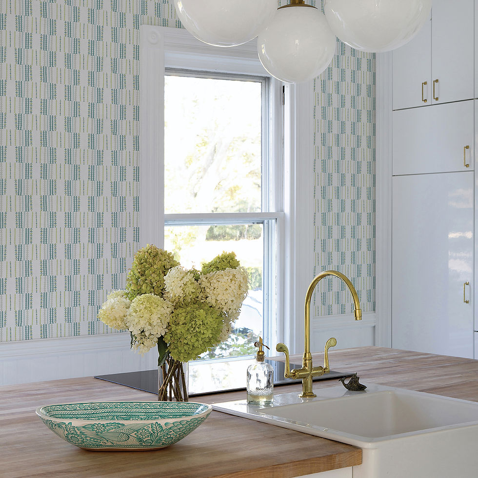 Burgen Teal Geometric Linen 2903-25804