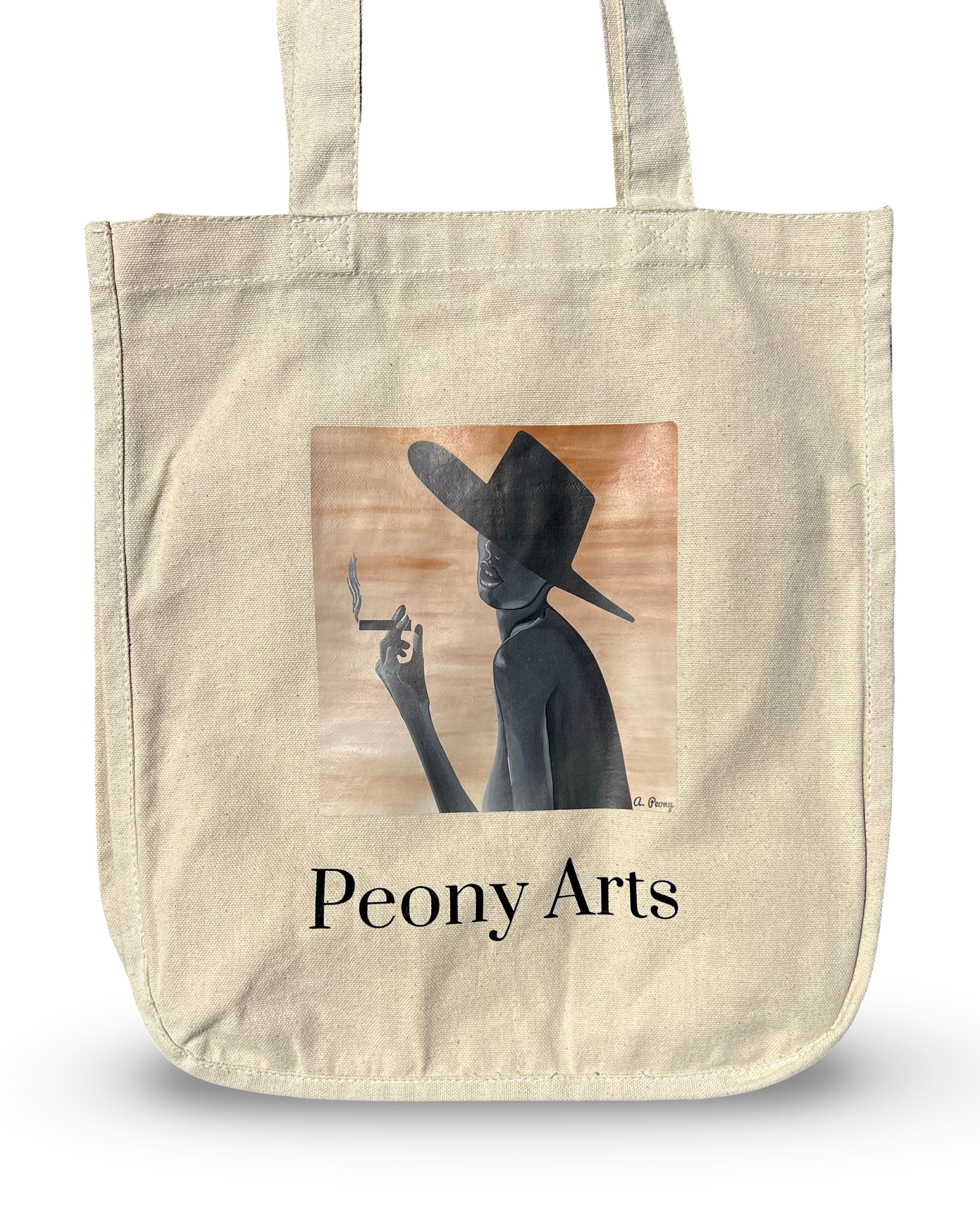 “Noir Elegance” Large Tote