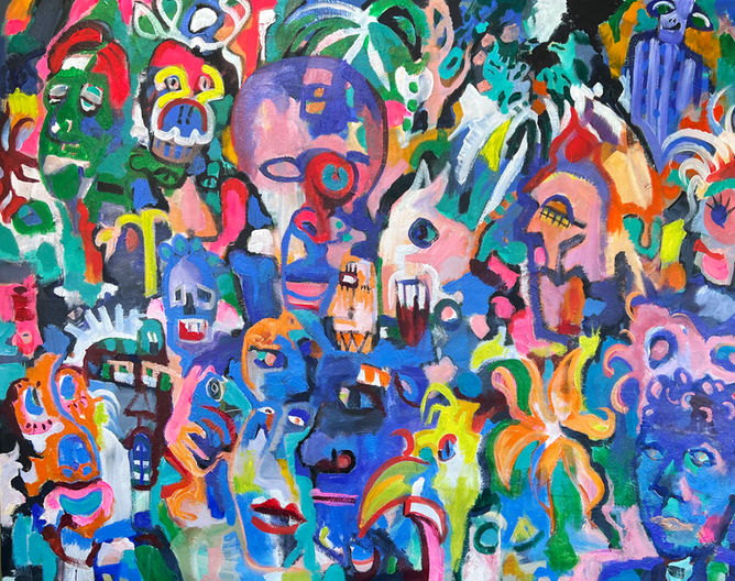 Party Nic Miller art painting