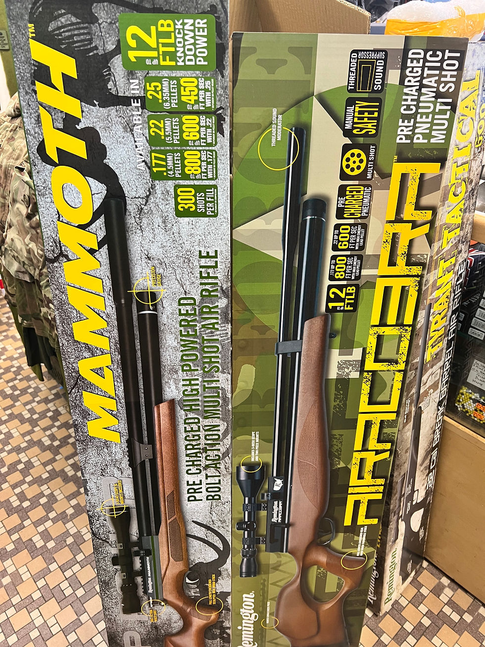 Thumbnail: Today’s delivery includes PCP and Air Rifles. Targets, defence Spray, pellets et