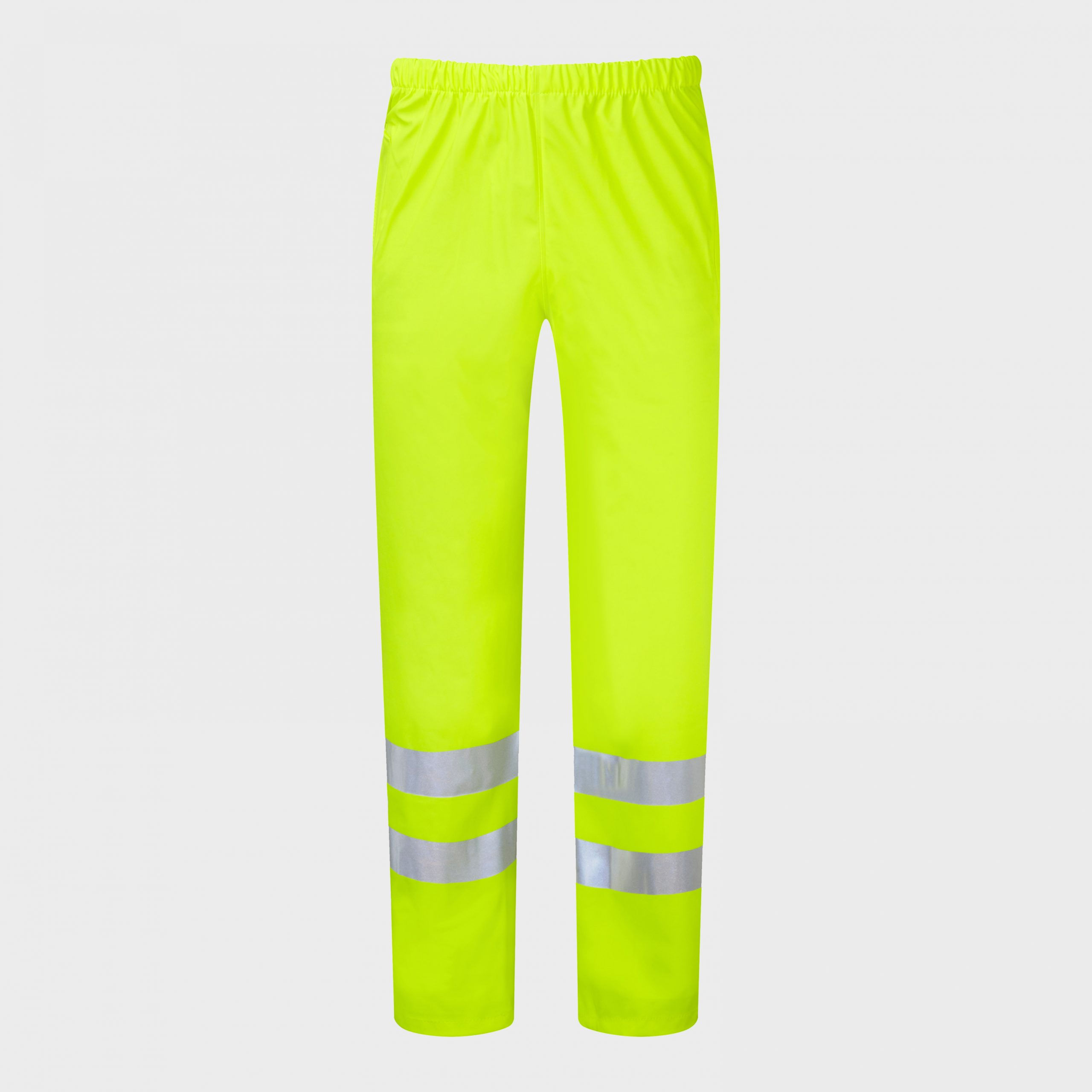 Hi Viz Waterproof Over Trousers, Elasticated Waist, 