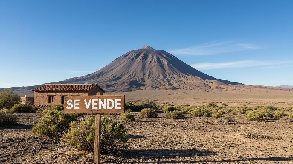 Close-up view of a "Se vende" sign in front of a house