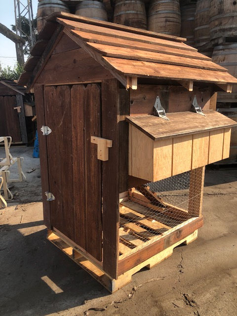 Redwood Chicken Coop