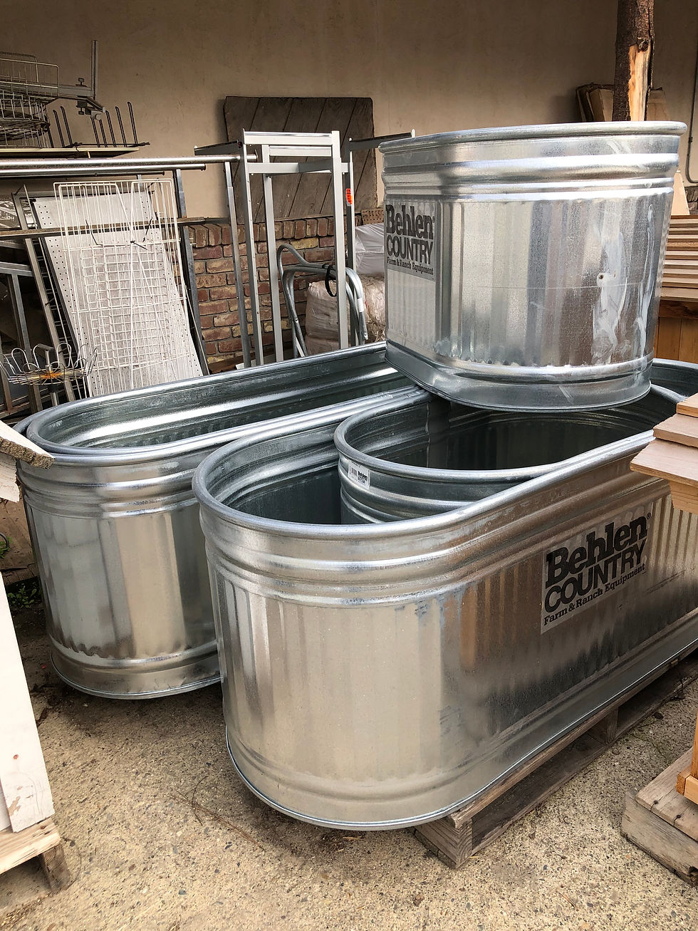 Galvanized Troughs