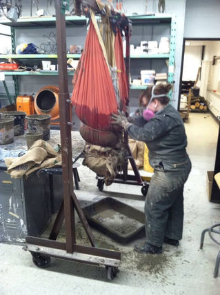 Process with large castings