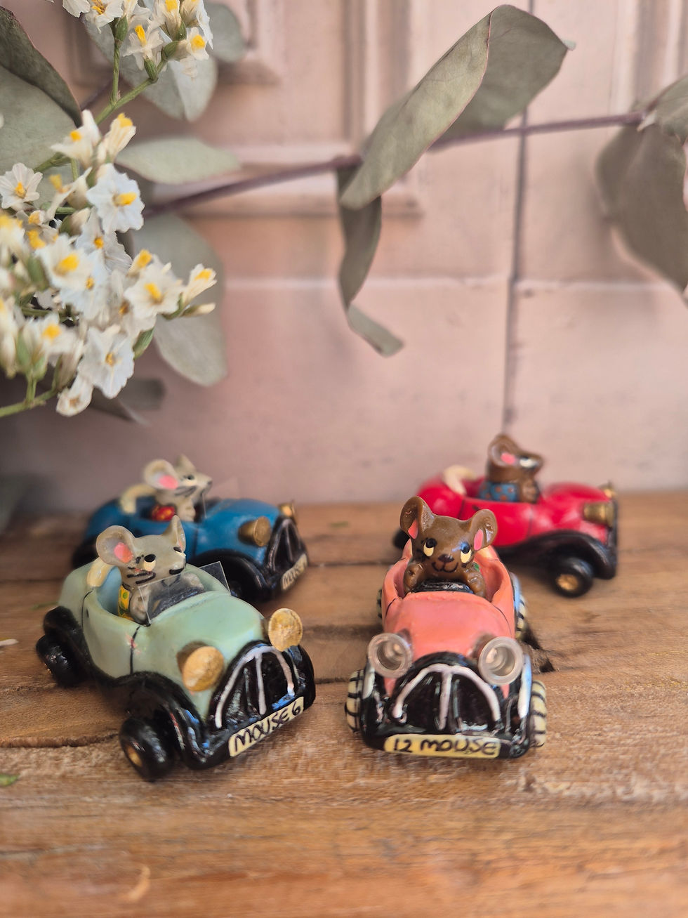 Thumbnail: Miniature Ceramic Mouse In Car
