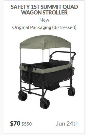 Safety 1st Summit Quad Wagon Stroller