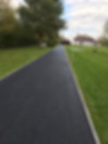 A concrete paved road