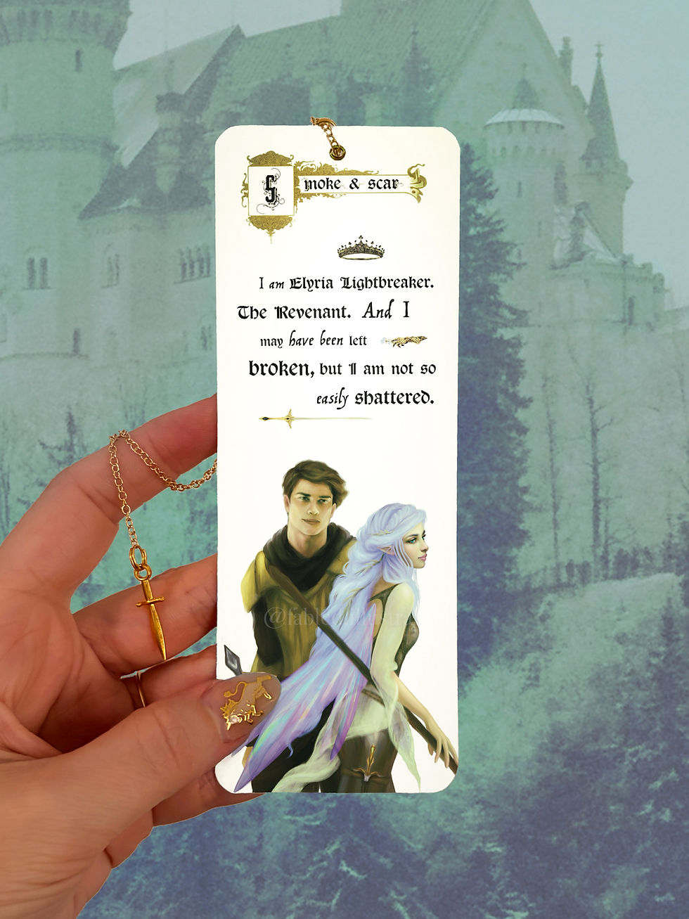 Thumbnail: Officially Licensed Smoke And Scar Charmed Bookmark
