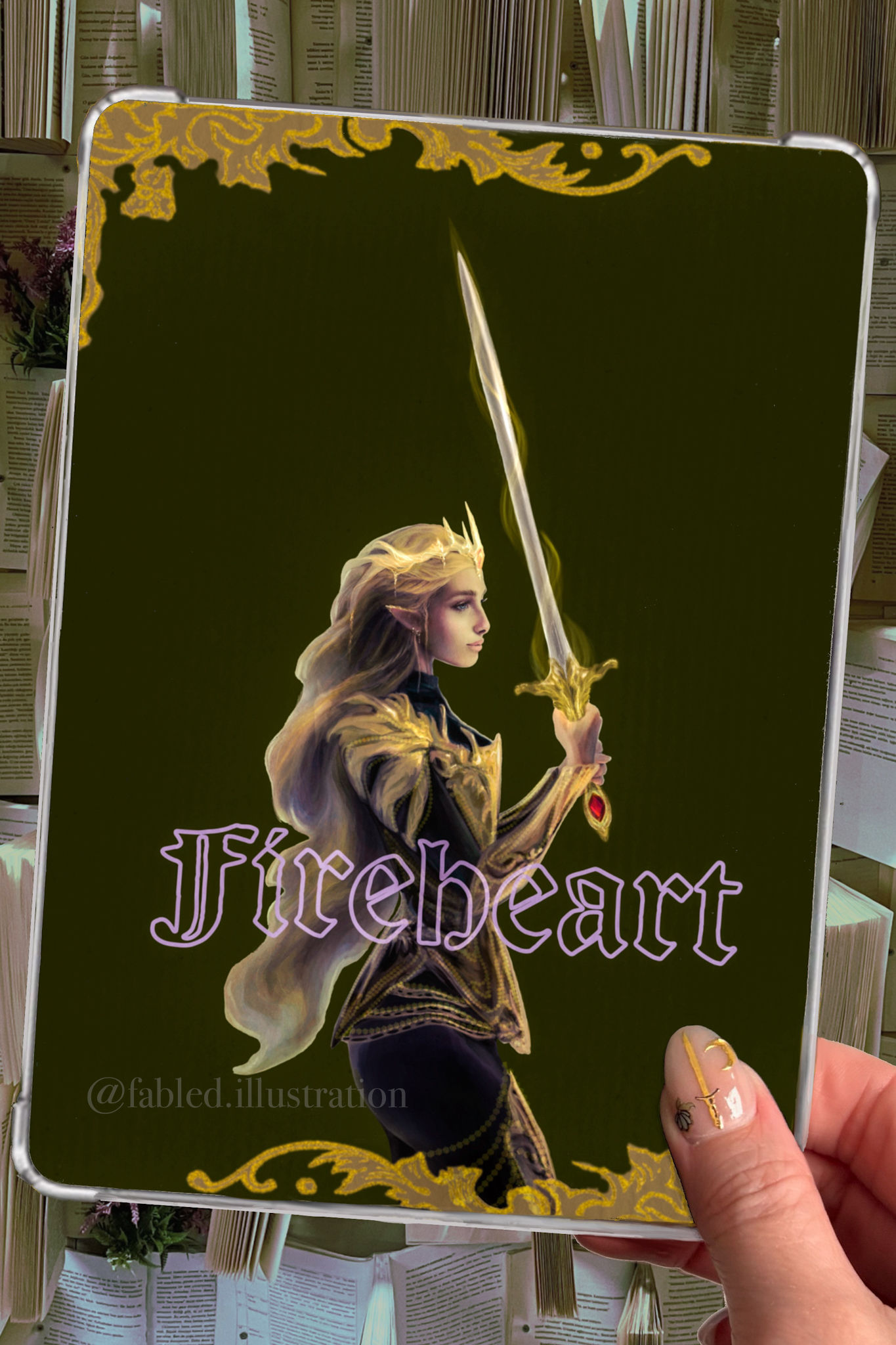Officially Licensed Throne of Glass Merch “You Do Not Yield” Kindle Insert