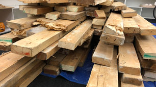 Reusing waste timber