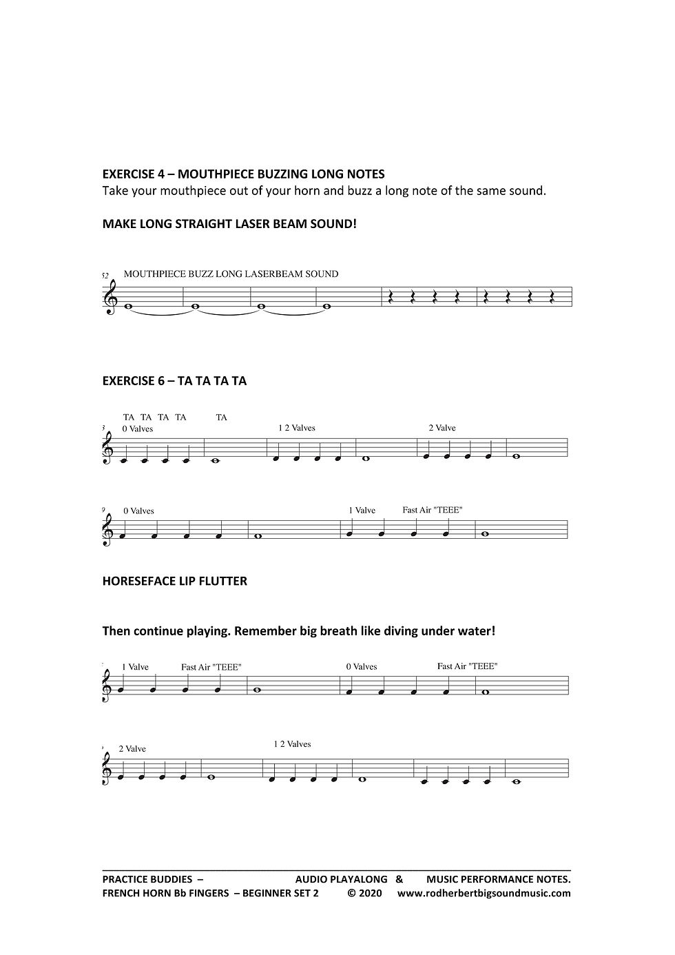 Thumbnail: PRACTICE BUDDIES - FRENCH HORN Bb Fingers - BEGINNER SET AUDIO PLAYALONG & MUSIC