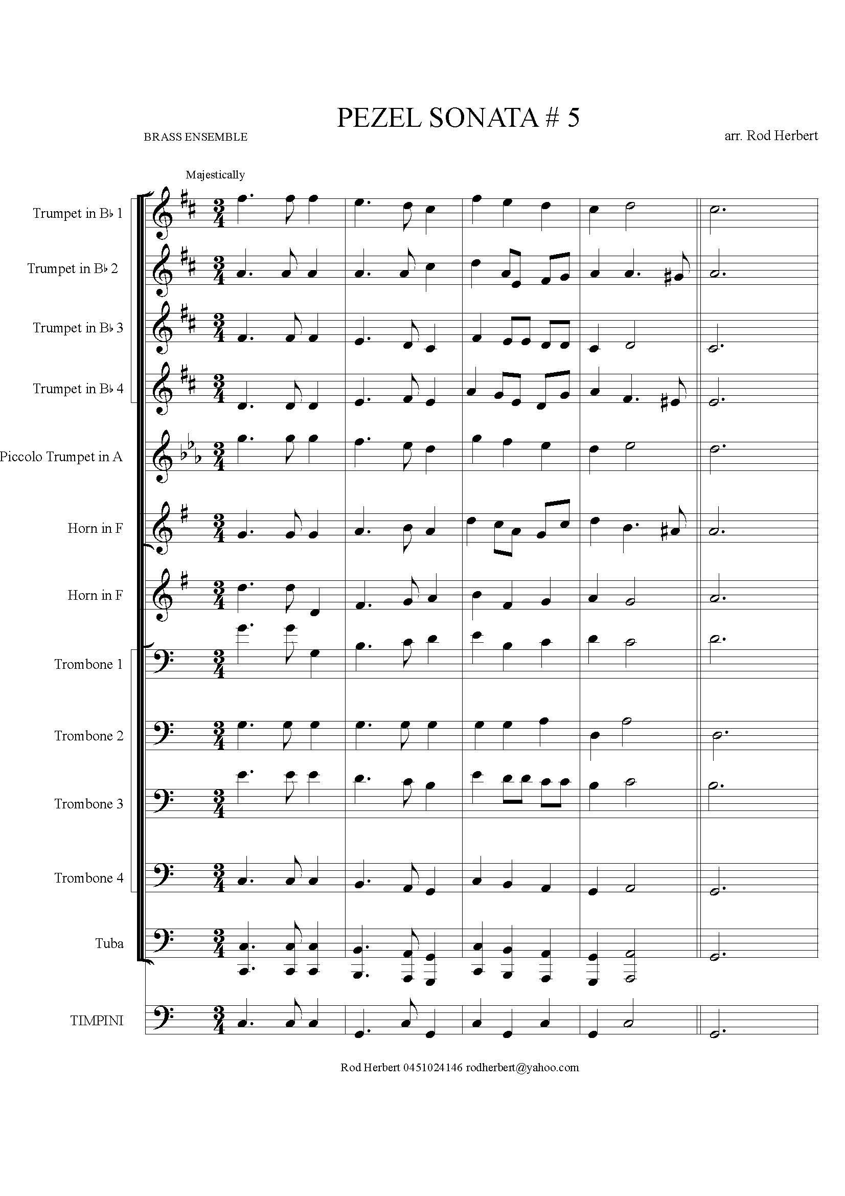 Brass Ensemble - Pezel Sonata #5 for Brass Ensemble