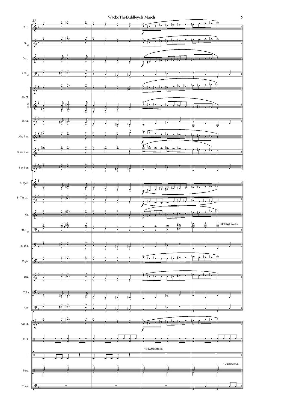 縮圖：WackoTheDiddleyOh March - Concert Band Composition by Rod Herbert