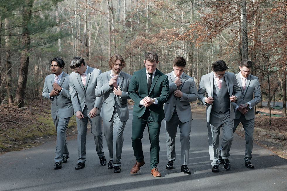 Groomsmen Photos at Lodge at Brothers Cove Tennessee