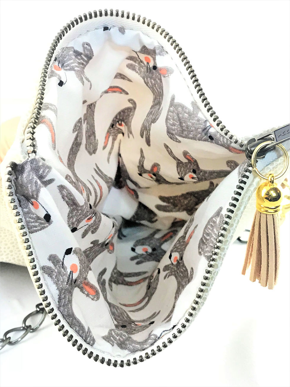 Thumbnail: PINK FAUX SNAKESKIN CLUTCH