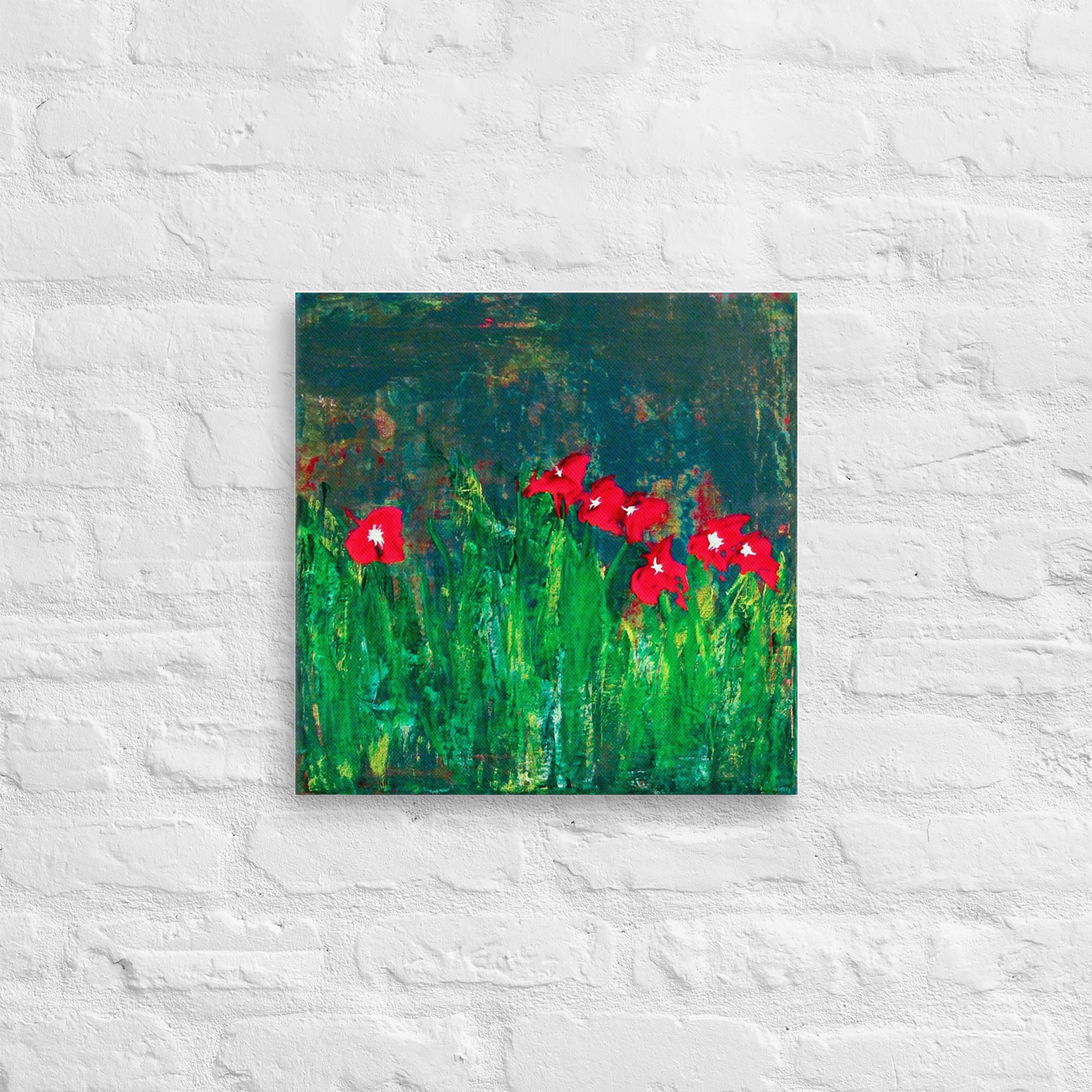 Seven Flowers - Print on canvas