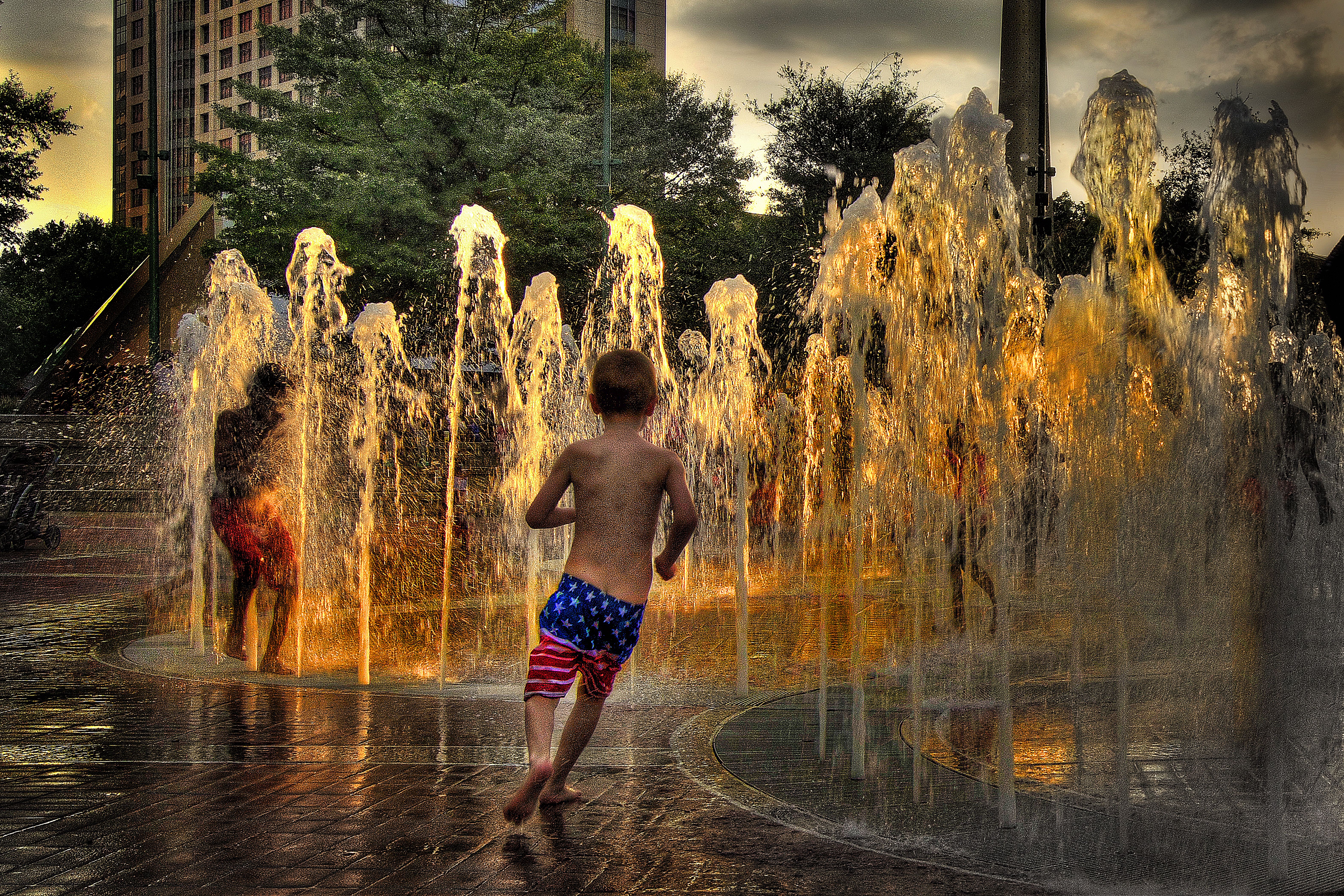 Boys In Fountain - Atlanta