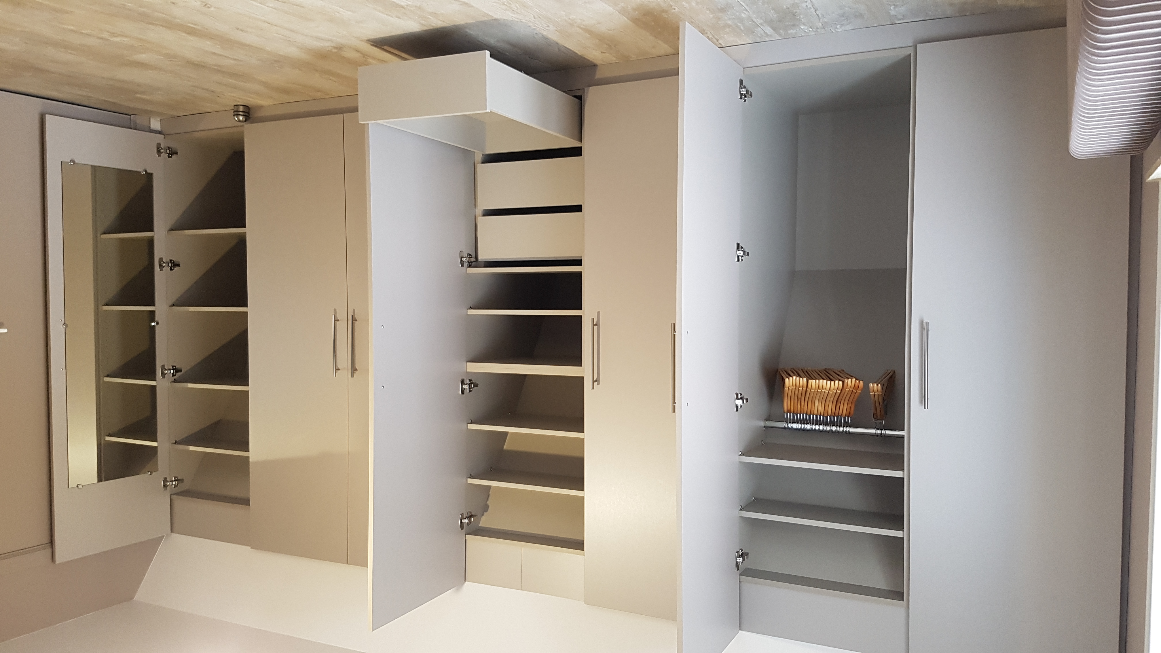 dressing sur mesure en sous pente