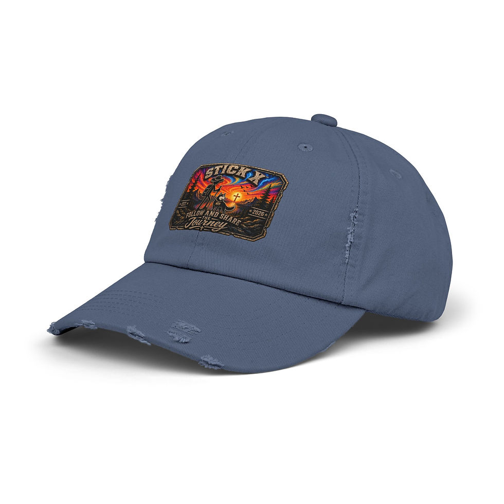 Thumbnail:  Stick X™ Vintage Distressed Trucker Cap | JOURNEY |