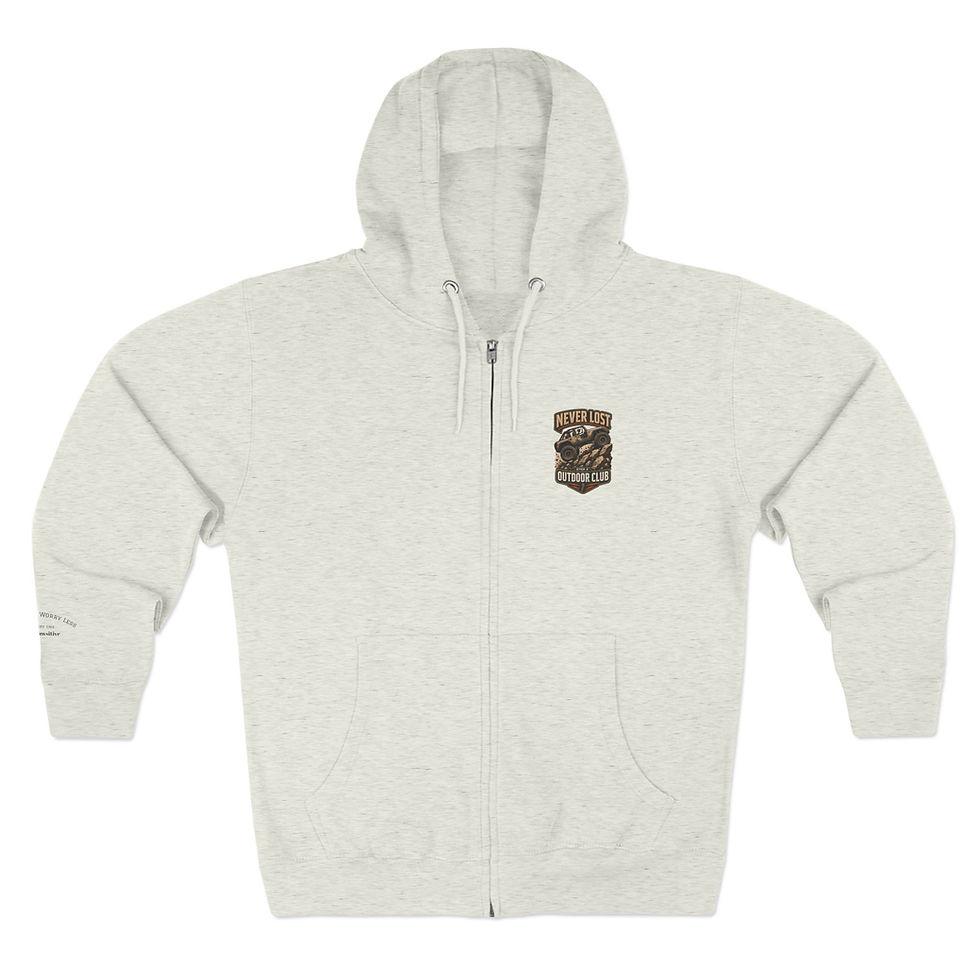 Thumbnail: 4x4 Off-Road Zip Hoodie – “I’m My Big Wheeler Let’s Roll” Truck Graphic
