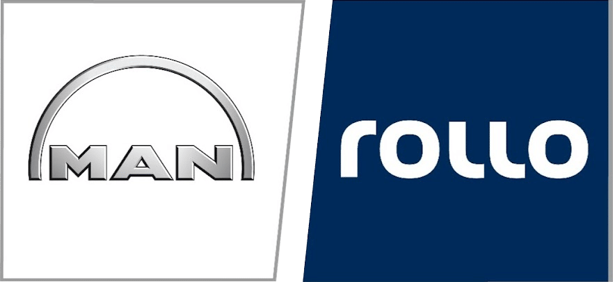 MAN and Rollo company logos side by side