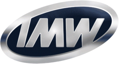 IMW logo inside a blue oval with a silver border.