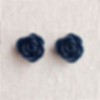 Boucles d'oreilles Les Roses Vintage par Melon Doux . Marine