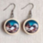 Boucles d'oreilles Les Bois Bohèmes par Melon Doux . Nuit Désertique