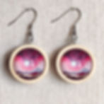 Boucles d'oreilles Les Bois Bohèmes par Melon Doux . Voile Pourpre