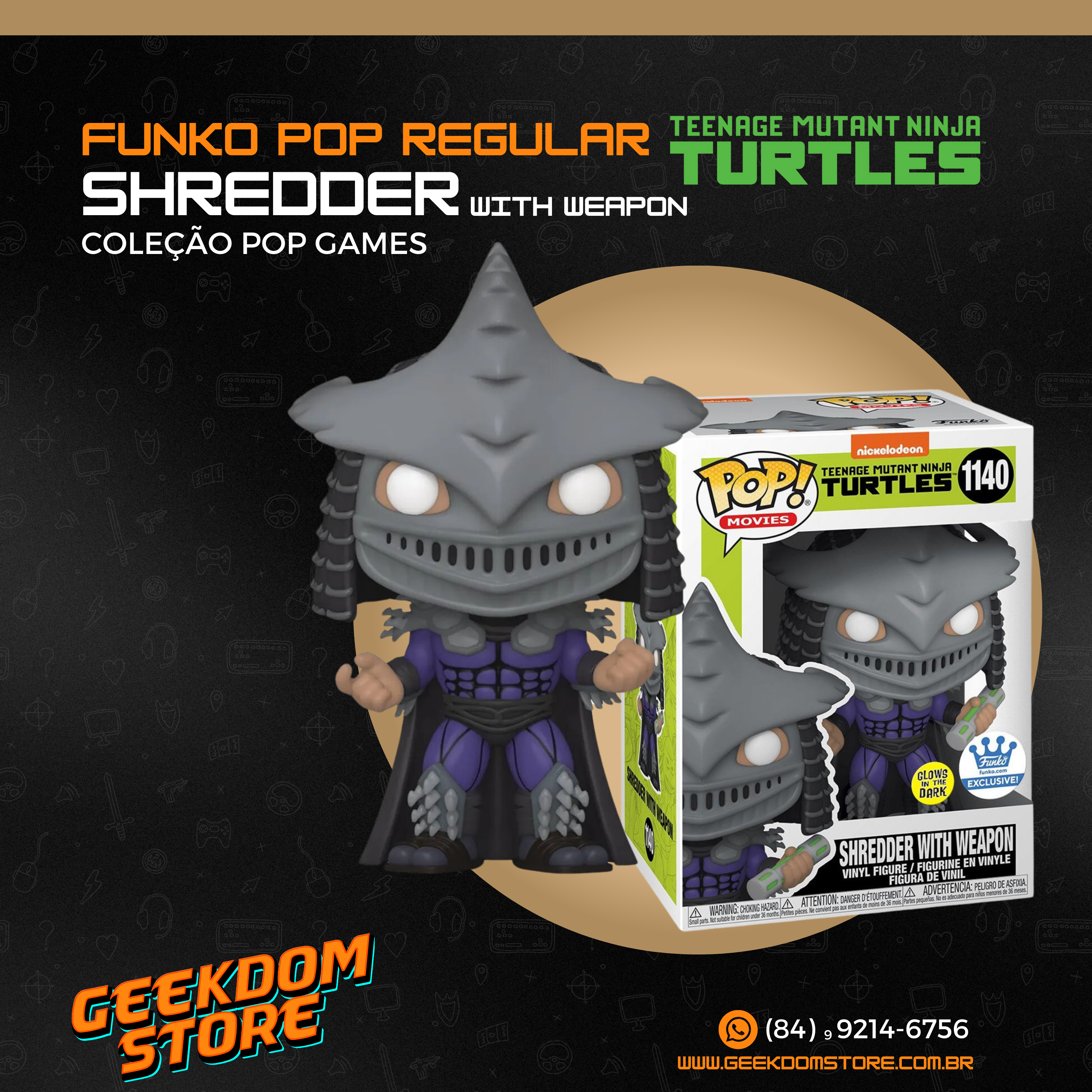 Pop! SHREDDER WITH WEAPON (TARTARUGAS NINJA)