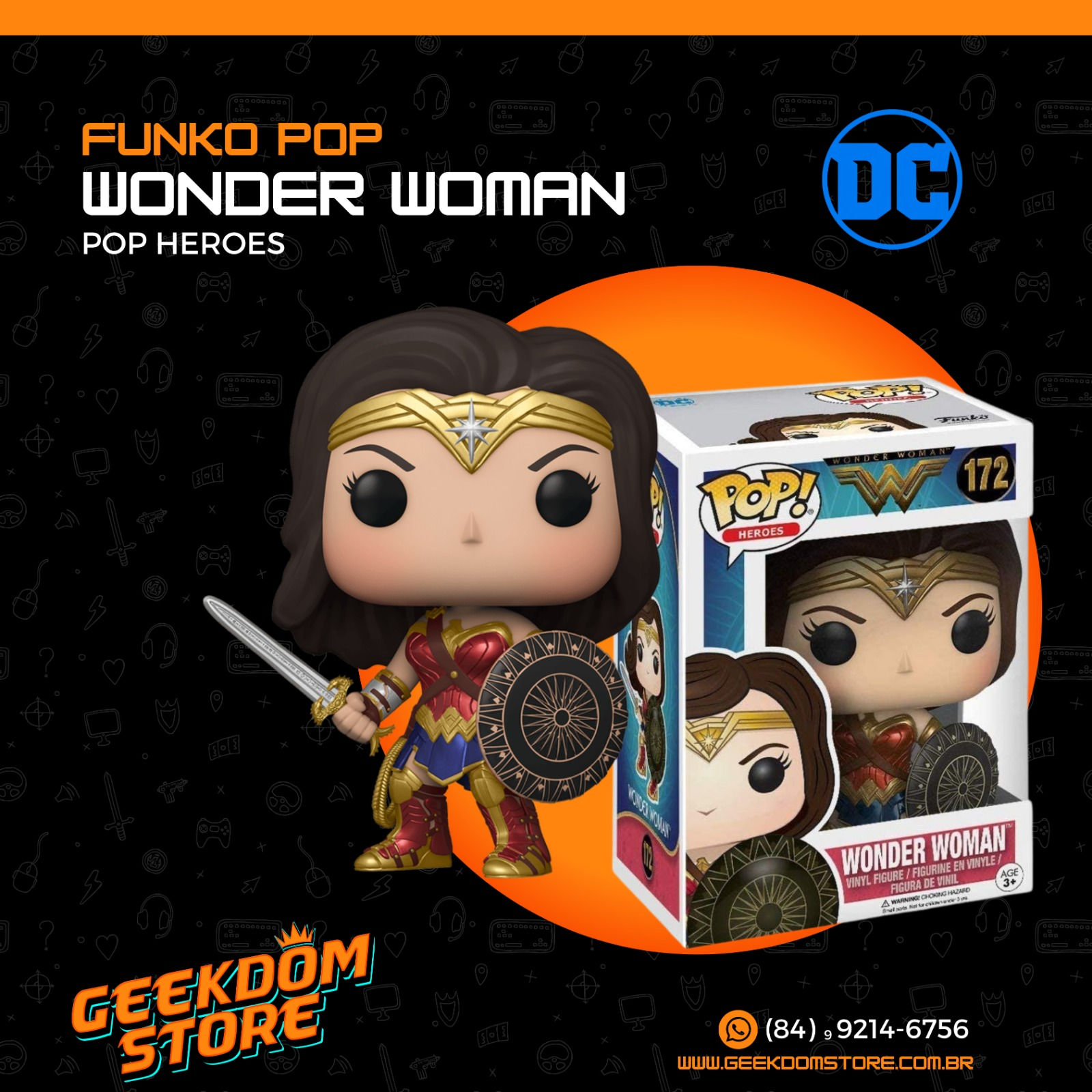 FUNKO POP HEROES - WONDER WOMAN 172