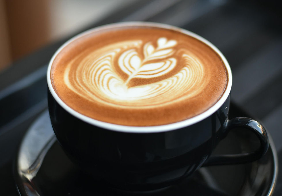 Image of hot coffee in a coffee cup