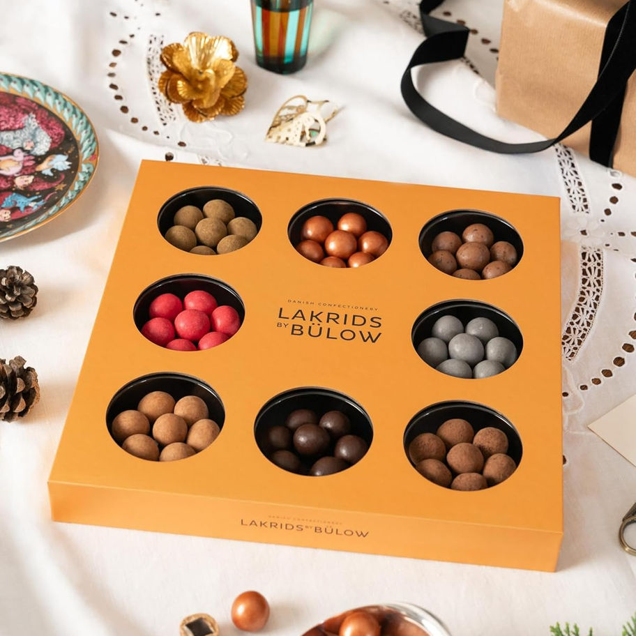 Assorted Lambert's Bulow chocolates in gift box