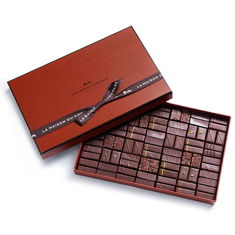 Luxury assorted chocolates in elegant box