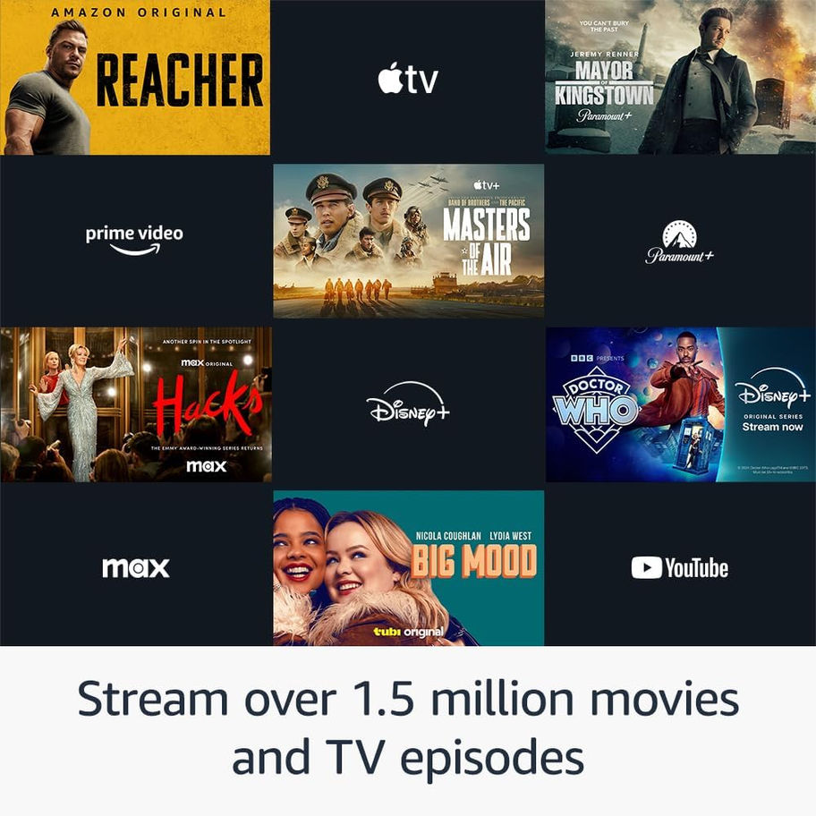 Stream millions of movies and TV shows on various platforms