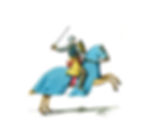 Illustration of a Medieval Knight on Horseback