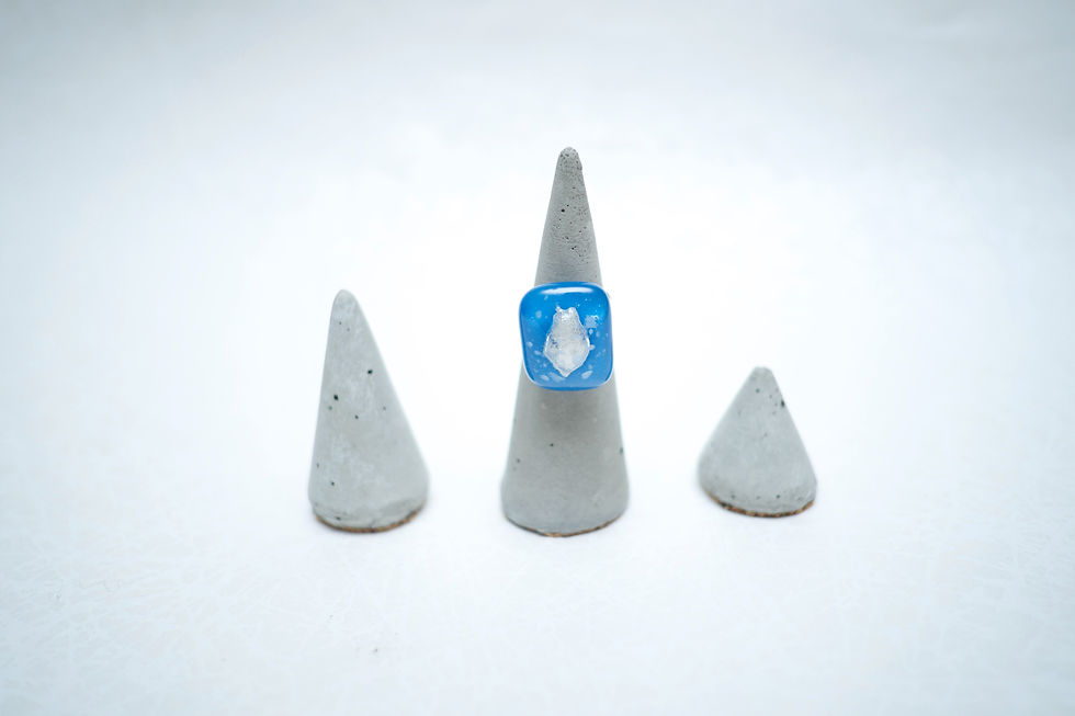 Miniature : Bague Unique en Verre