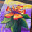 Miniature : Toile Originale Fleur Lijinganthus