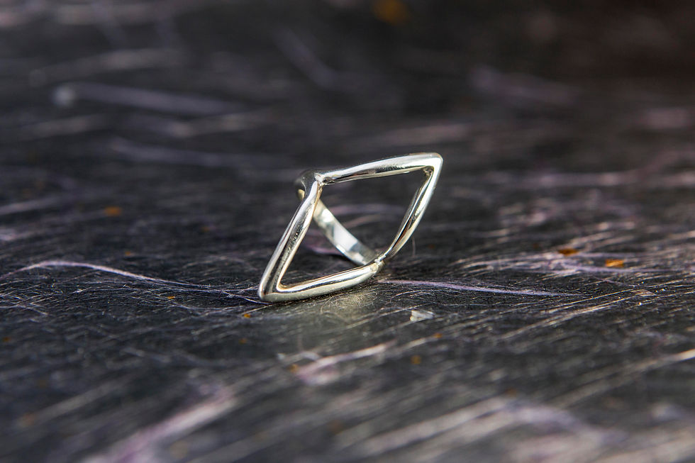 Miniature : Bague Unique en Argent Sterling
