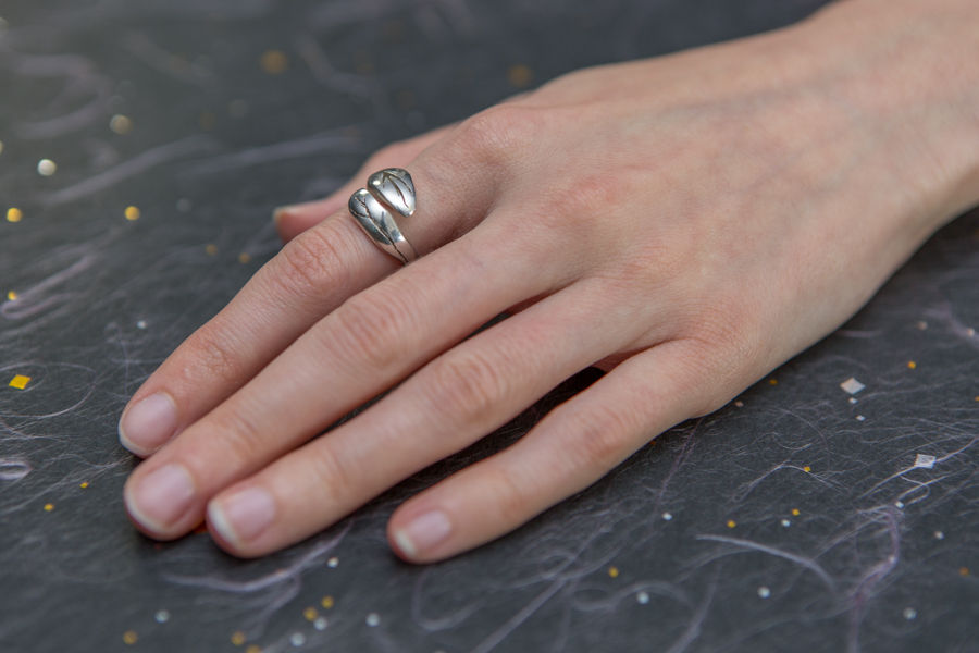 Miniature : Bague Unique en Argent Sterling