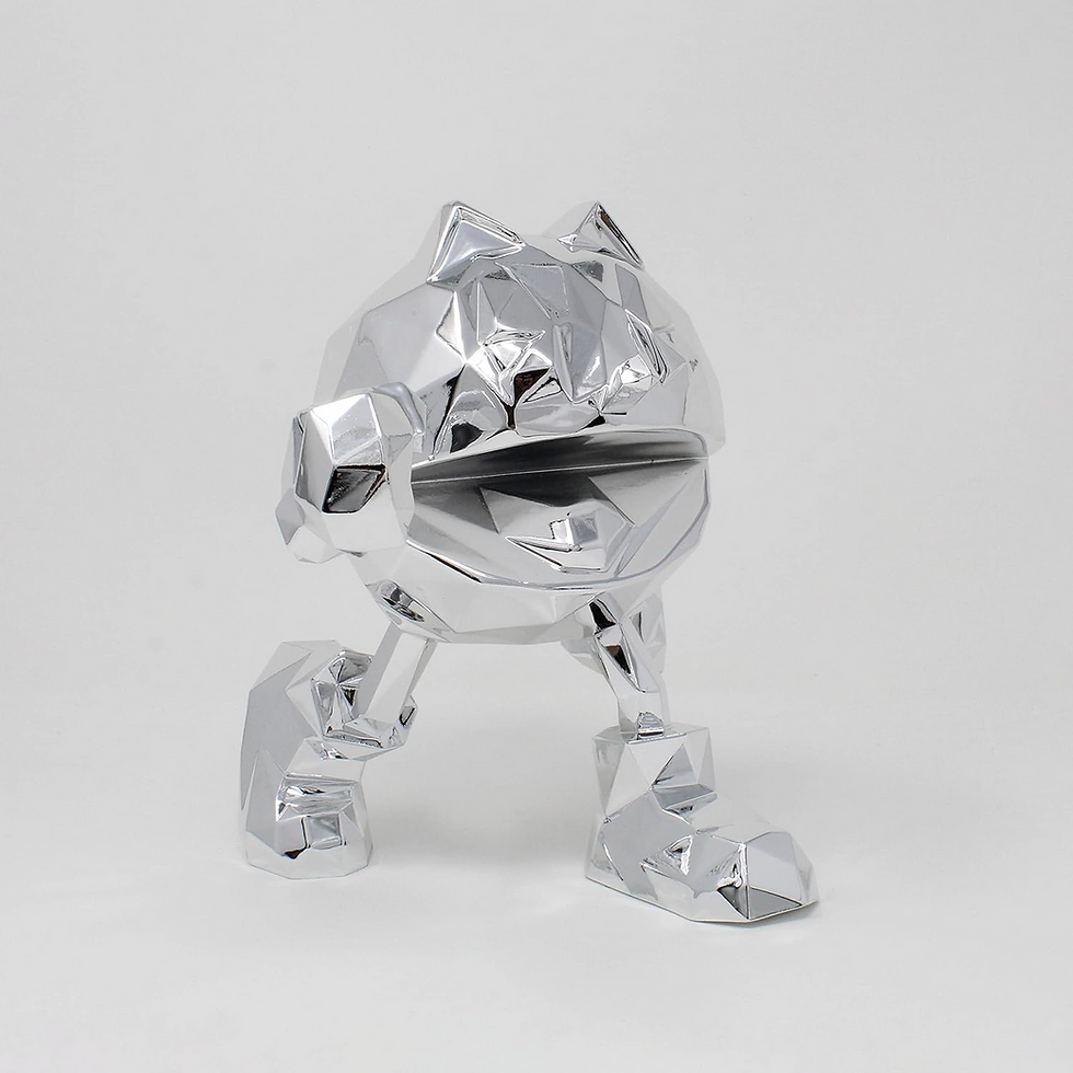 Miniature : Richard Orlinski - Pac-Man XL (argent chromé)