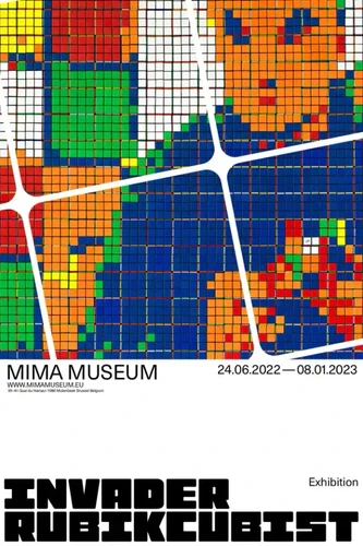 アート・デザイン・音楽 Rubikcubist Invader Invader | Rubikcubism (Set of 4), 2023 Giclée on Aluminium