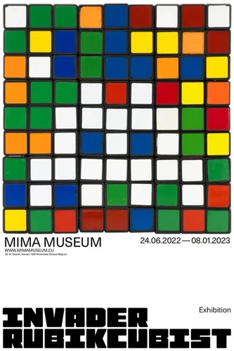 Invader - Rubikcubist poster (10 variants) | The Street Artistry