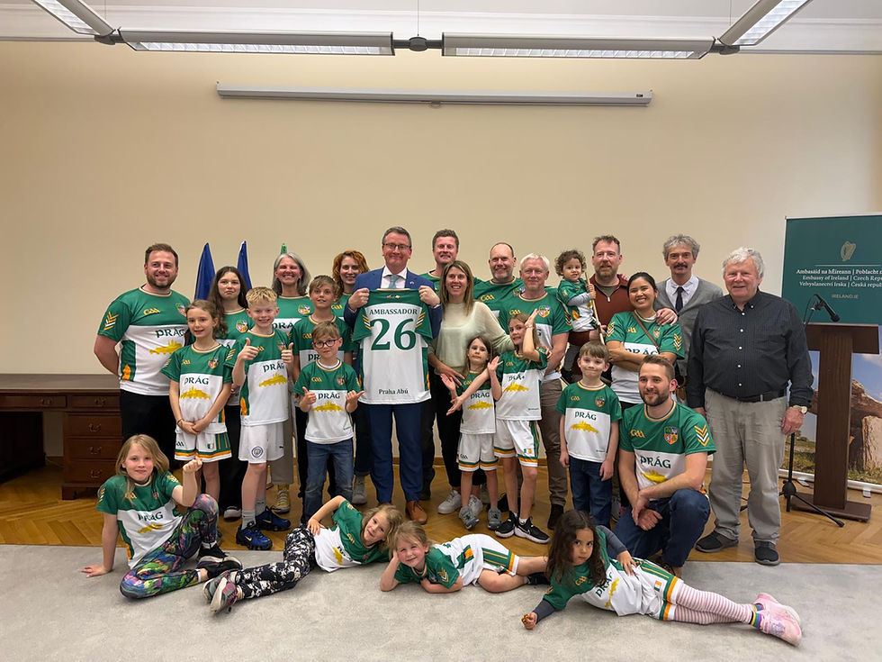 Prague Kids GAA in full force at the launch