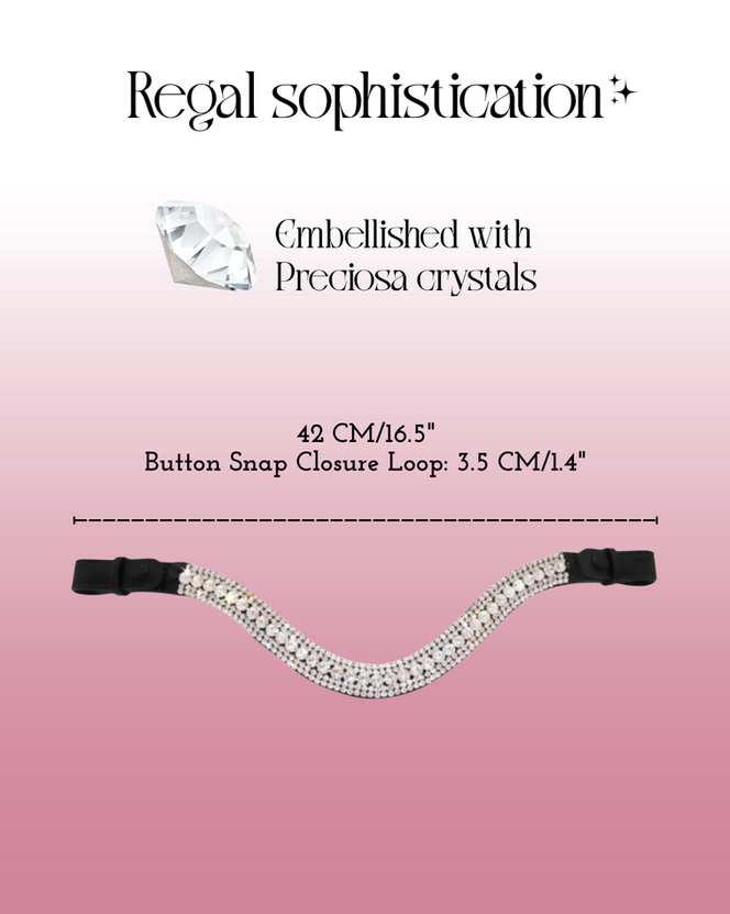 Horse Dazzle Krystal Sovereign Clear Crystals Browband