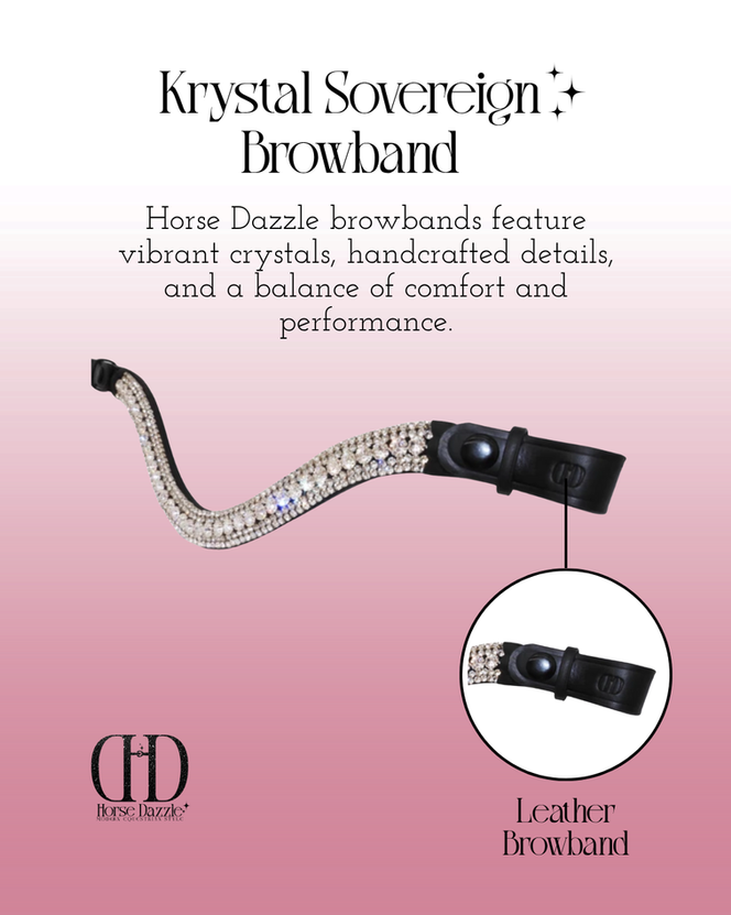 Horse Dazzle Krystal Sovereign Clear Crystals Browband