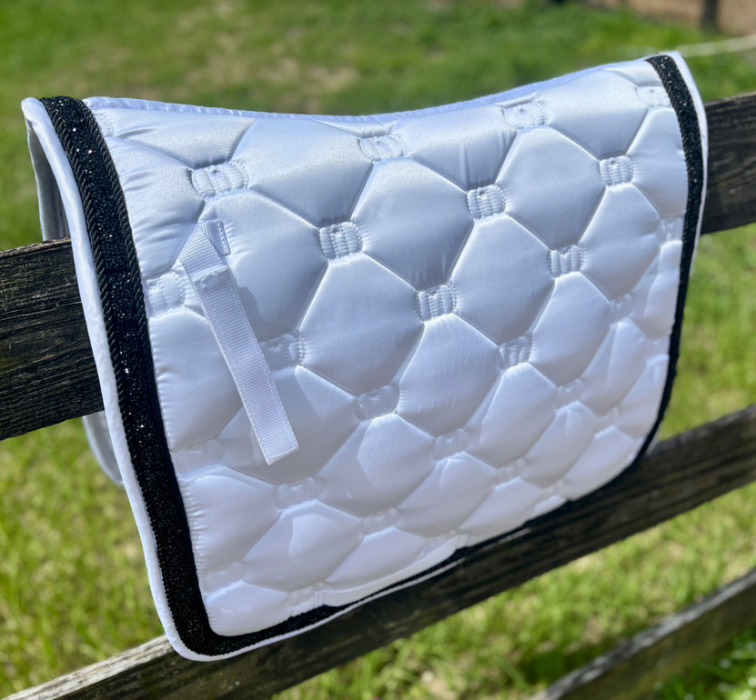Amazon Your Grace White Horse Saddle Pad