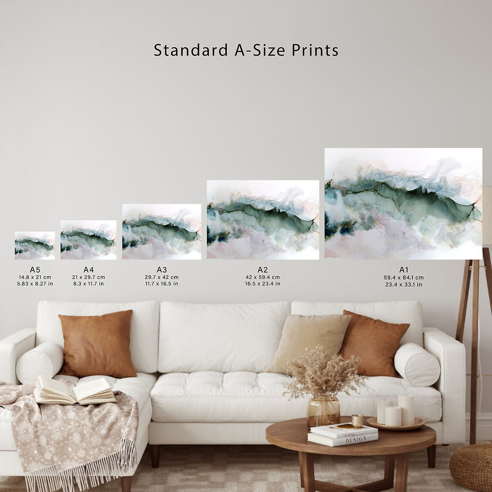 Thumbnail: Misty Mountains - Art Print
